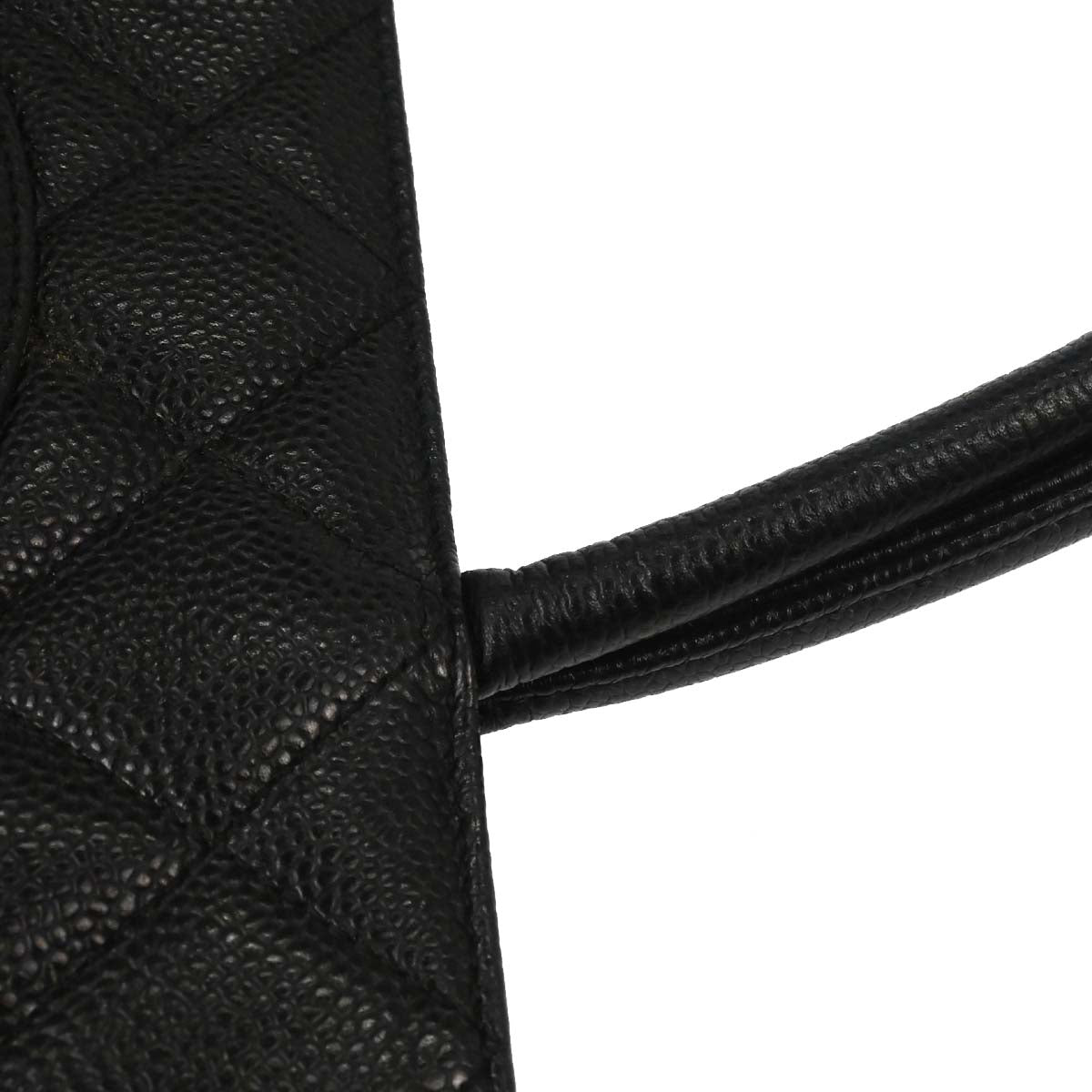 Chanel Black Caviar Skin Medallion Tote Handbag