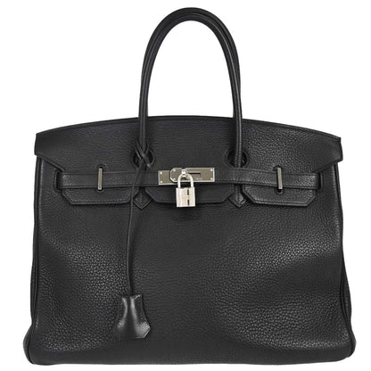 Hermes Black Togo Birkin 35 Handbag