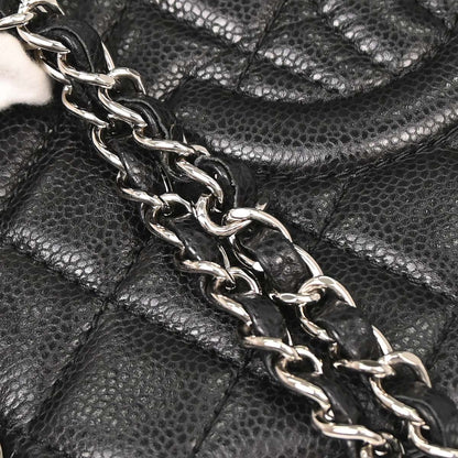 Chanel Black Caviar Skin Chain Tote Bag