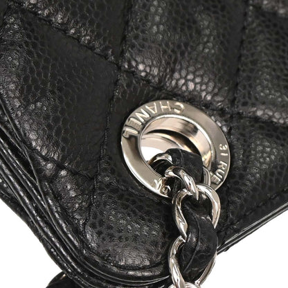 Chanel Black Caviar Skin Chain Tote Bag
