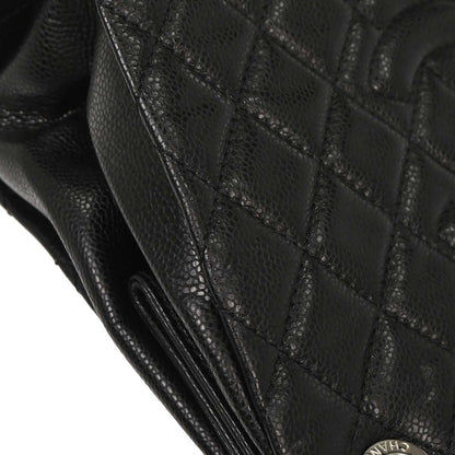 Chanel Black Caviar Skin Chain Tote Bag