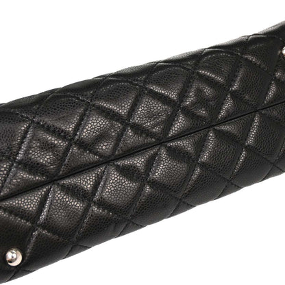 Chanel Black Caviar Skin Chain Tote Bag