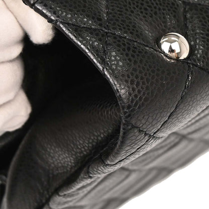Chanel Black Caviar Skin Chain Tote Bag