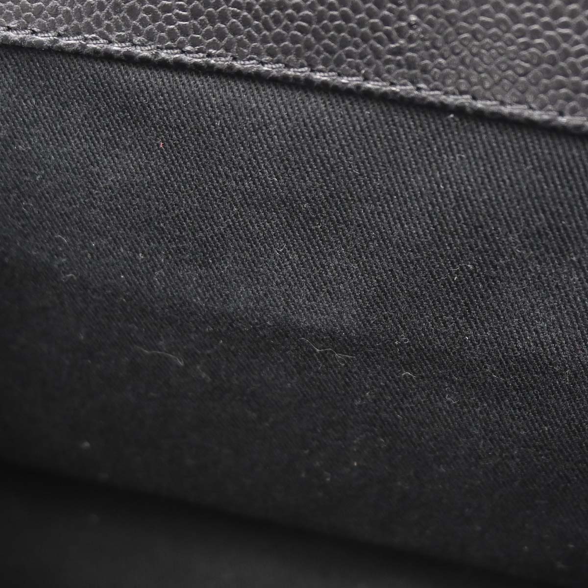 Chanel Black Caviar Skin Chain Tote Bag