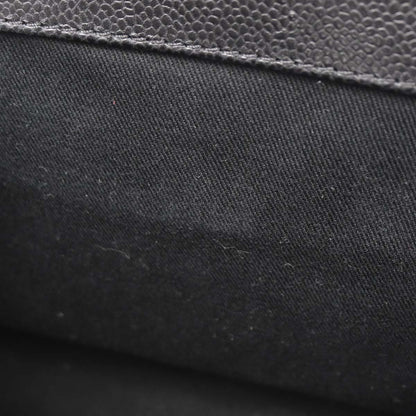 Chanel Black Caviar Skin Chain Tote Bag