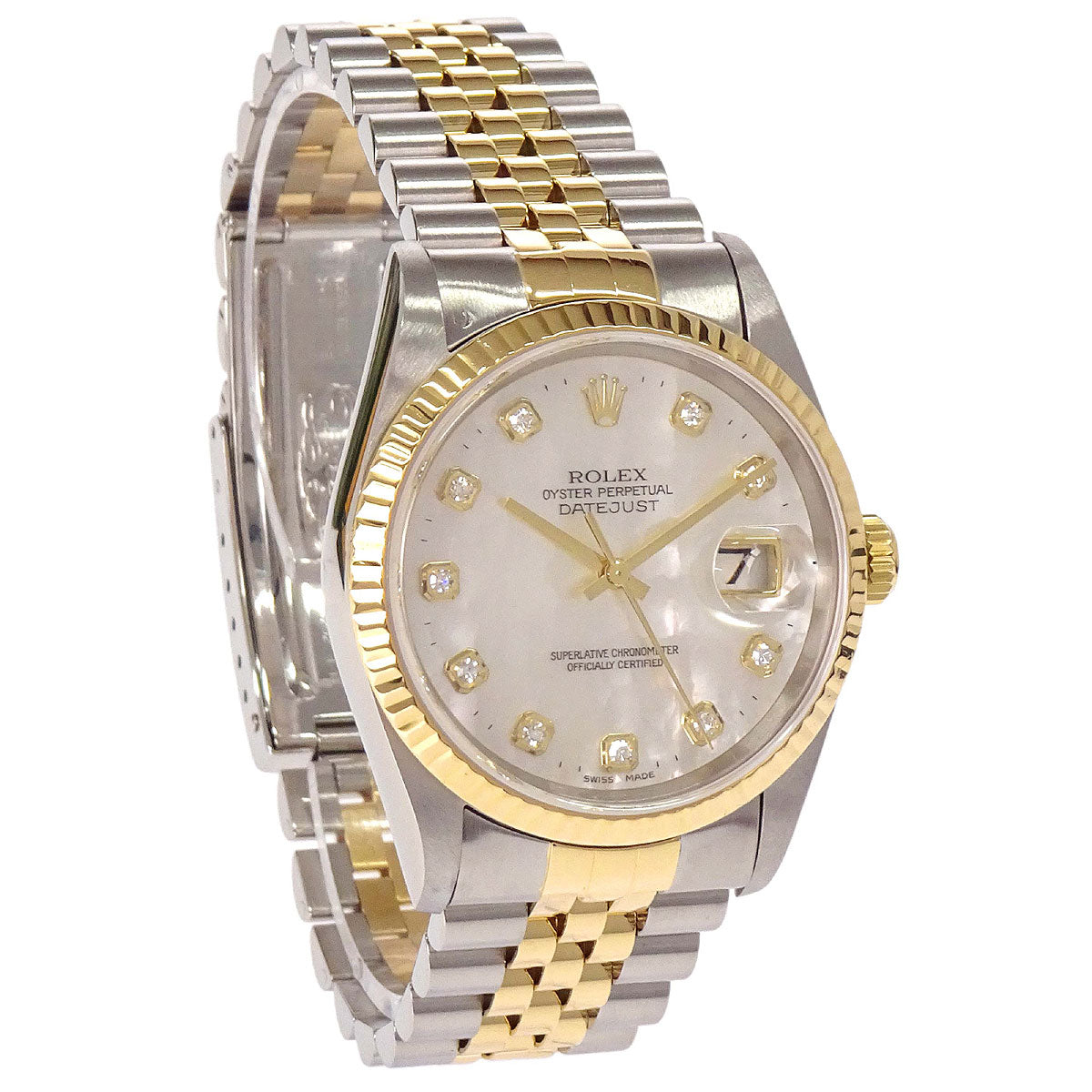 Rolex Oyster Perpetual Datejust 36mm Ref.16233G Self-winding Watch SS 18K