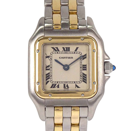 Cartier Panthere SM 2-Row 22mm Ref.66921 Quartz Watch 18KYG SS