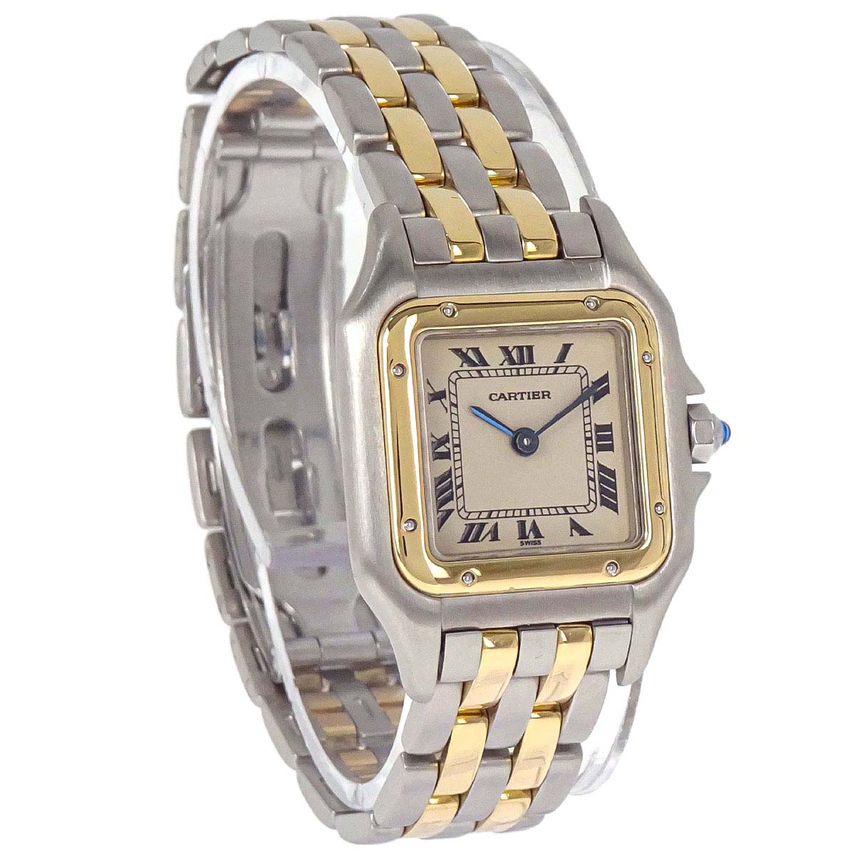 Cartier Panthere SM 2-Row 22mm Ref.66921 Quartz Watch 18KYG SS