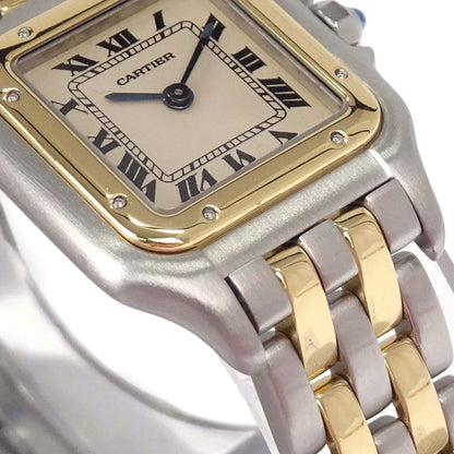 Cartier Panthere SM 2-Row 22mm Ref.66921 Quartz Watch 18KYG SS