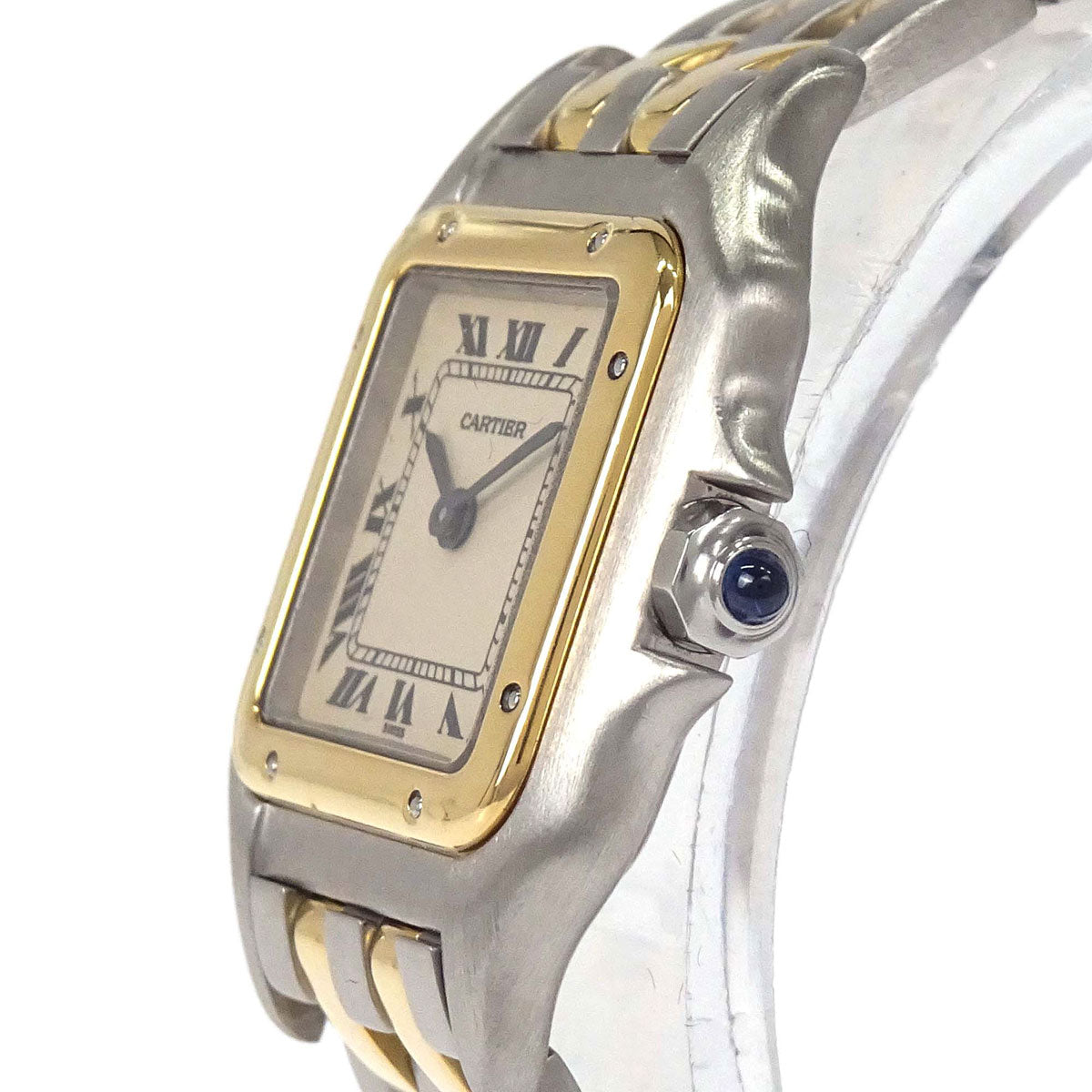 Cartier Panthere SM 2-Row 22mm Ref.66921 Quartz Watch 18KYG SS