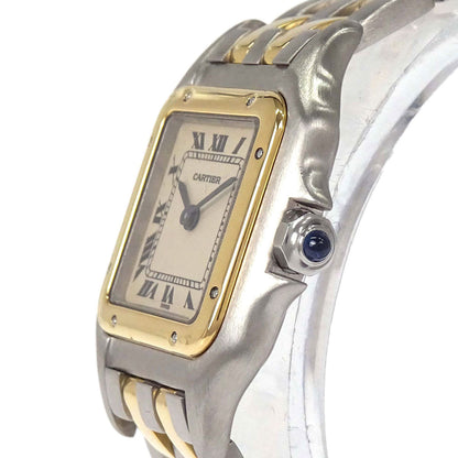 Cartier Panthere SM 2-Row 22mm Ref.66921 Quartz Watch 18KYG SS