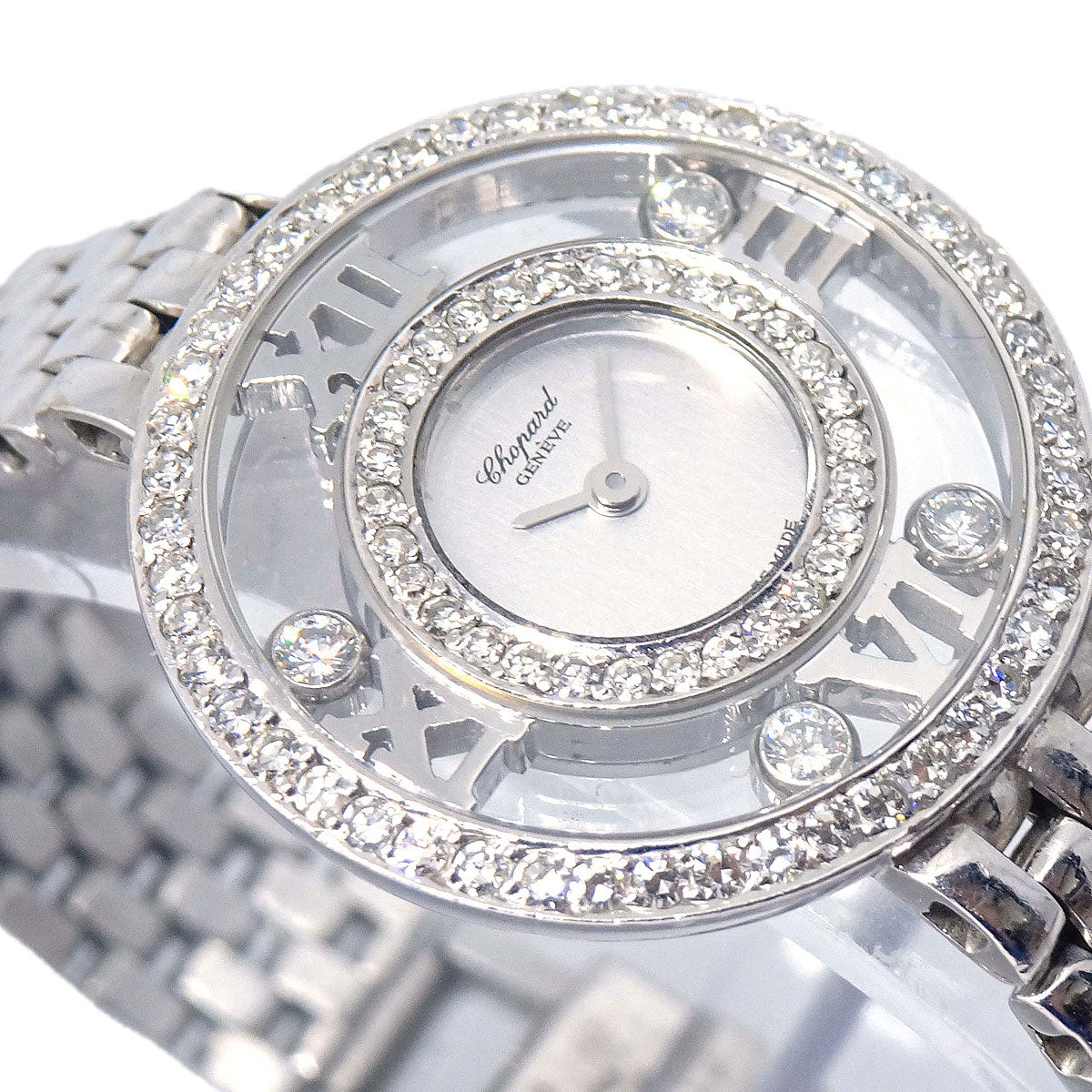 Chopard Happy Diamonds Ref.20/5221 Quartz Watch 18KWG Diamond