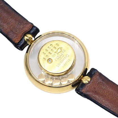 Chopard Happy Diamonds Ref.20/3957 Quartz Watch 18KYG Diamond Crocodile