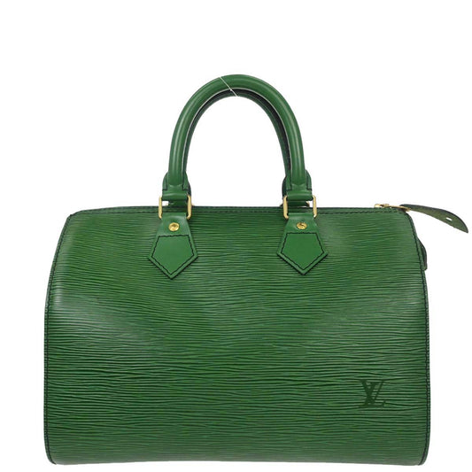 Louis Vuitton 1992 Green Epi Speedy 25 Handbag M43014