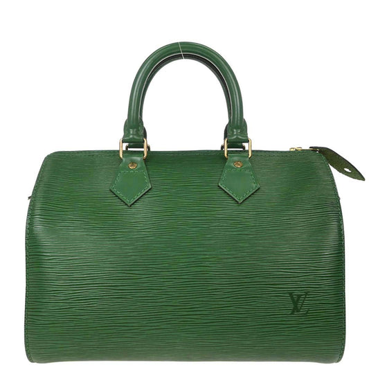 Louis Vuitton 1993 Green Epi Speedy 25 Handbag M43014
