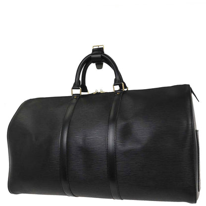 Louis Vuitton 1997 Black Epi Keepall 50 Travel Handbag M42962