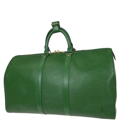 Louis Vuitton Green Epi Keepall 45 Travel Handbag M42974