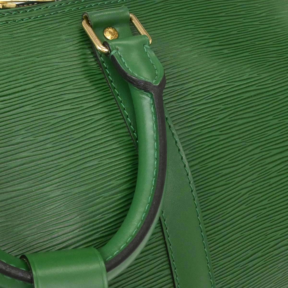 Louis Vuitton Green Epi Keepall 45 Travel Handbag M42974
