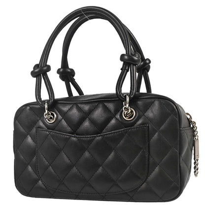 Chanel Black Calfskin Cambon Ligne Handbag