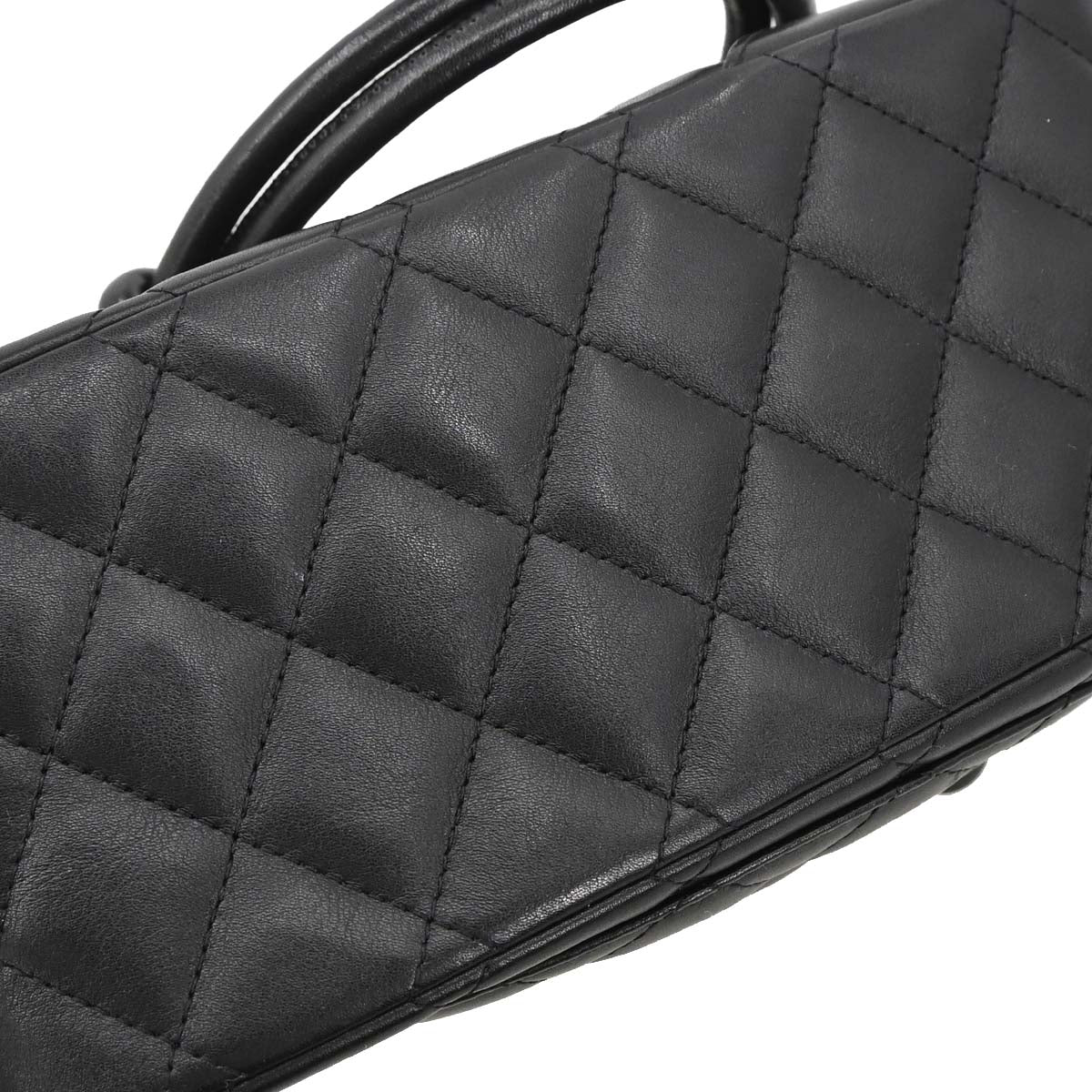 Chanel Black Calfskin Cambon Ligne Handbag