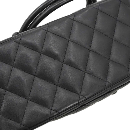 Chanel Black Calfskin Cambon Ligne Handbag