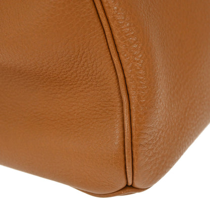Hermes Gold Taurillon Clemence Birkin 40 Handbag