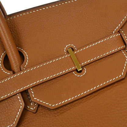 Hermes Gold Taurillon Clemence Birkin 40 Handbag