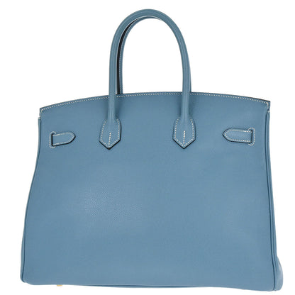 Hermes Blue Jean Epsom Birkin 35 Handbag