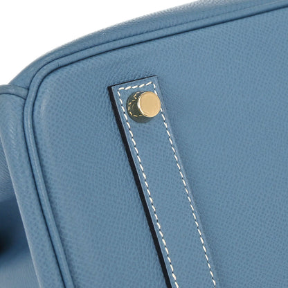 Hermes Blue Jean Epsom Birkin 35 Handbag