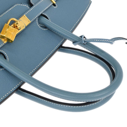 Hermes Blue Jean Epsom Birkin 35 Handbag