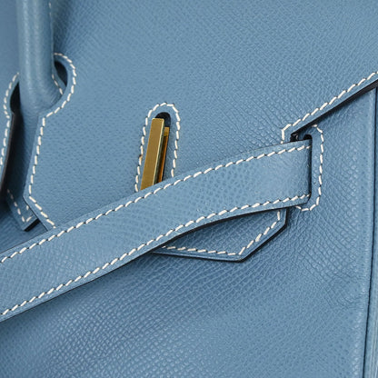 Hermes Blue Jean Epsom Birkin 35 Handbag