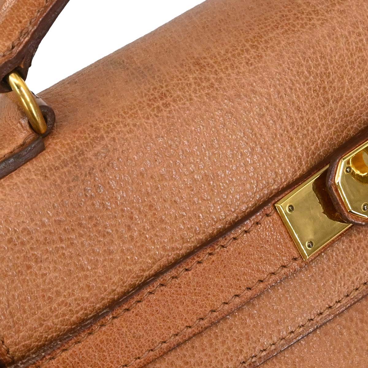 Hermes Brown Buffle Skipper Kelly A Dos GM Backpack