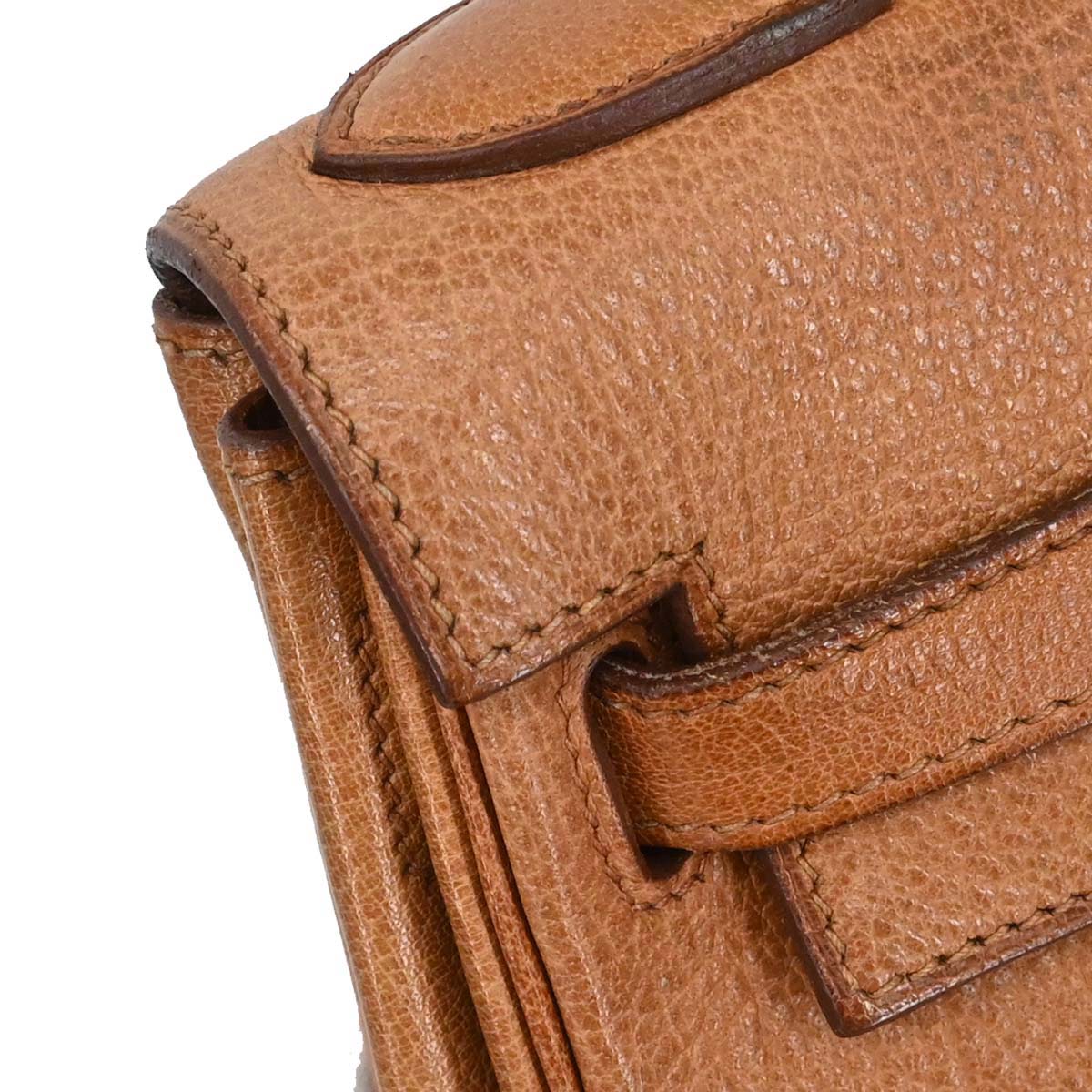 Hermes Brown Buffle Skipper Kelly A Dos GM Backpack
