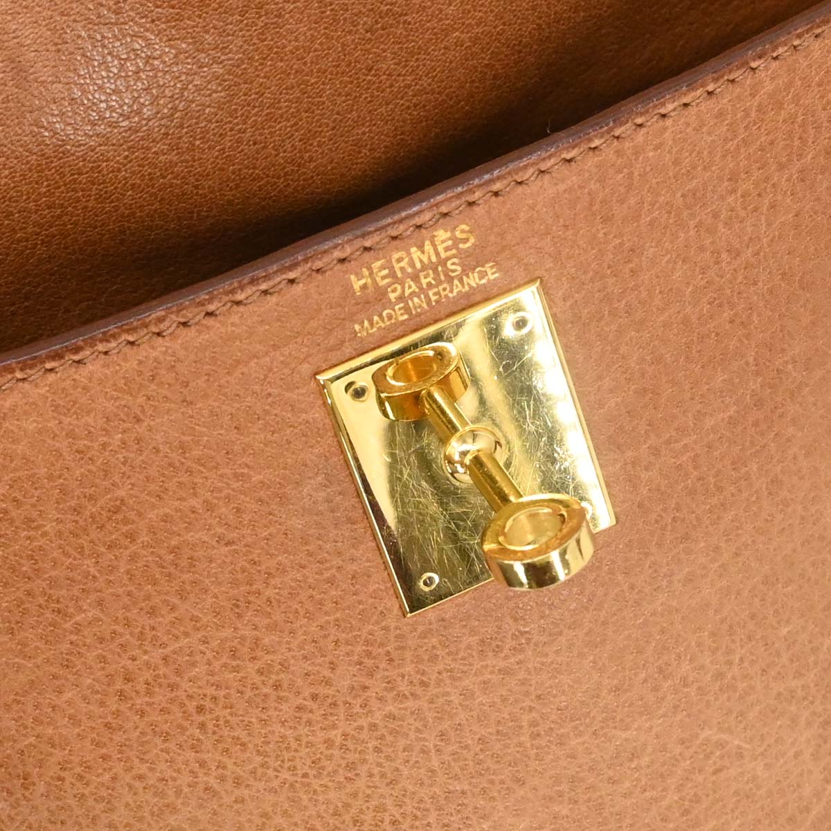 Hermes Brown Buffle Skipper Kelly A Dos GM Backpack