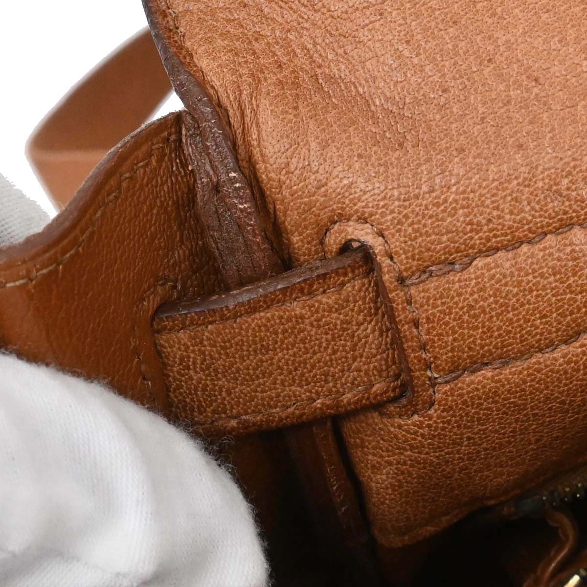 Hermes Brown Buffle Skipper Kelly A Dos GM Backpack
