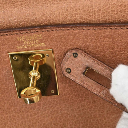 Hermes Brown Buffle Skipper Kelly A Dos GM Backpack
