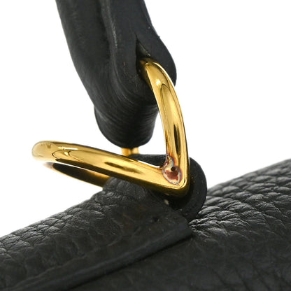 Hermes Black Togo Kelly 28 Retourne 2way Shoulder Handbag