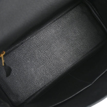 Hermes Black Togo Kelly 28 Retourne 2way Shoulder Handbag