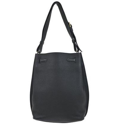 Hermes Black Togo So Kelly 22 Shoulder Bag