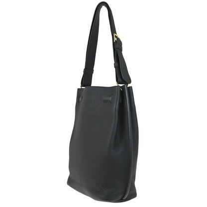 Hermes Black Togo So Kelly 22 Shoulder Bag