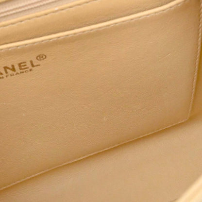 Chanel 1997-1999 Beige Caviar Skin Kelly Top Handle Handbag