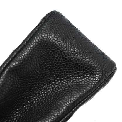 Chanel 2010-2011 Black Caviar Medium Classic Double Flap Shoulder Bag