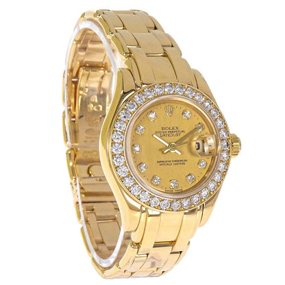 Rolex Datejust Pearlmaster 29mm Ref.69298G Watch 18KYG Diamond