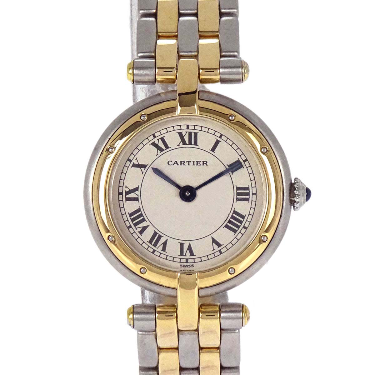 Cartier Panthere Vendome SM 2-Row 22mm Ref.1057920 Quartz Watch 18KYG SS