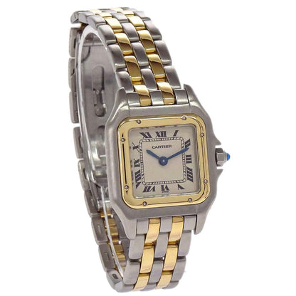 Cartier Panthere SM 2-Row 22mm Ref.166921 Quartz Watch 18KYG SS