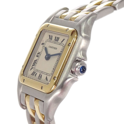 Cartier Panthere SM 2-Row 22mm Ref.166921 Quartz Watch 18KYG SS