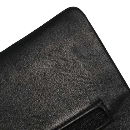 Chanel 1991-1994 Black Lambskin Medium Classic Double Flap Shoulder Bag