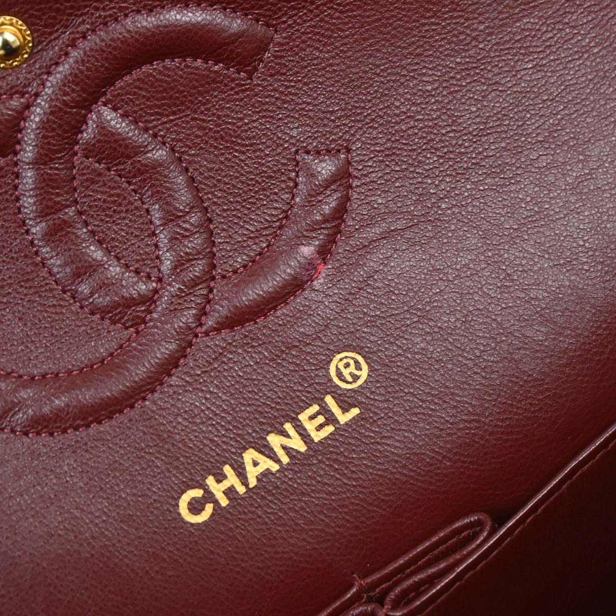 Chanel 1991-1994 Black Lambskin Medium Classic Double Flap Shoulder Bag