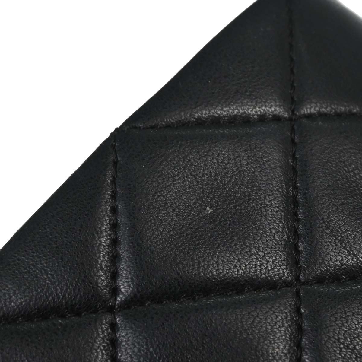 Chanel 1989-1991 Black Lambskin Turnlock Small Full Flap Shoulder Bag