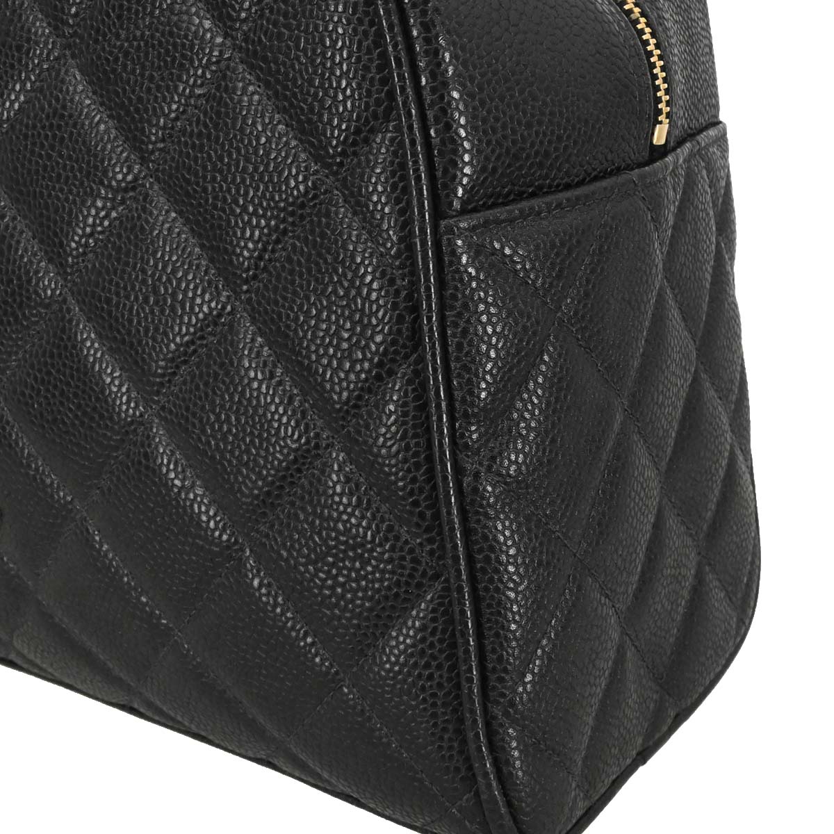 Chanel 2003-2004 Black Caviar Skin Bowling Bag 37